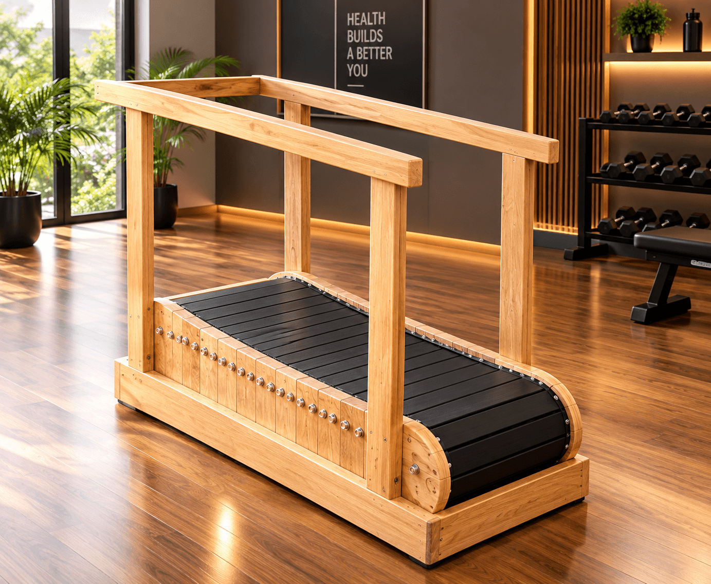 WOODENFLOW Handcrafted Treadmill