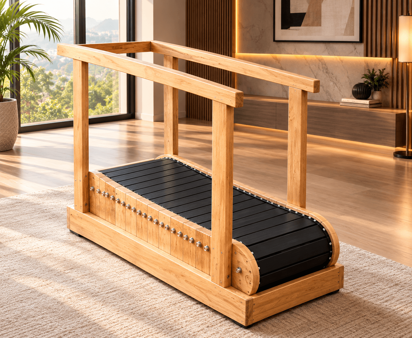 WOODENFLOW Handcrafted Treadmill — view 2