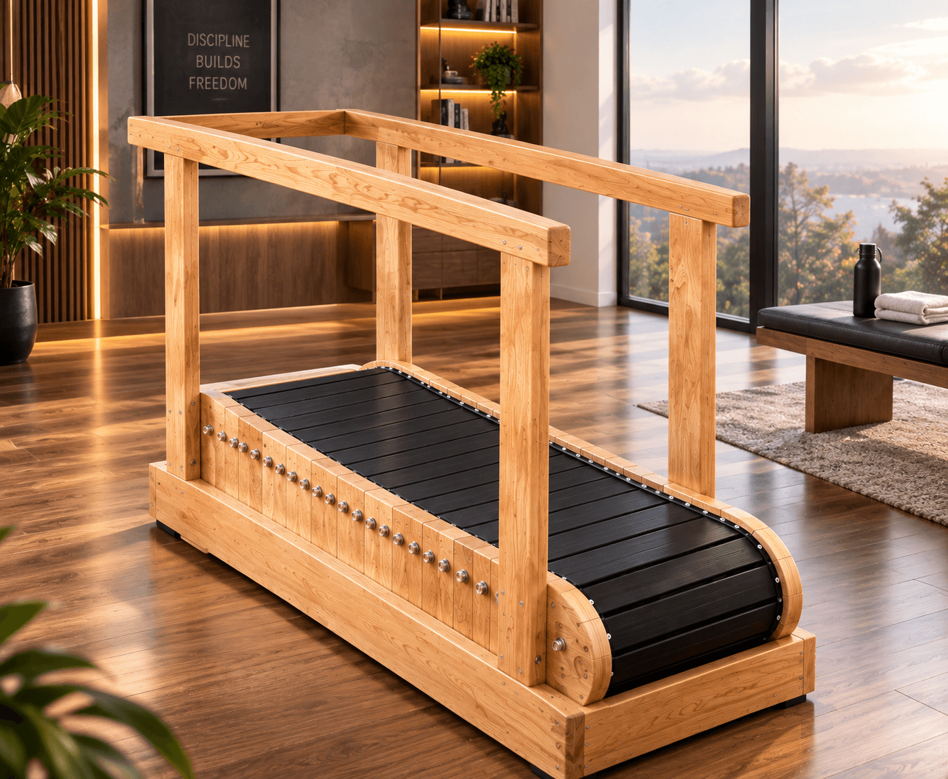 WOODENFLOW Handcrafted Treadmill — view 3