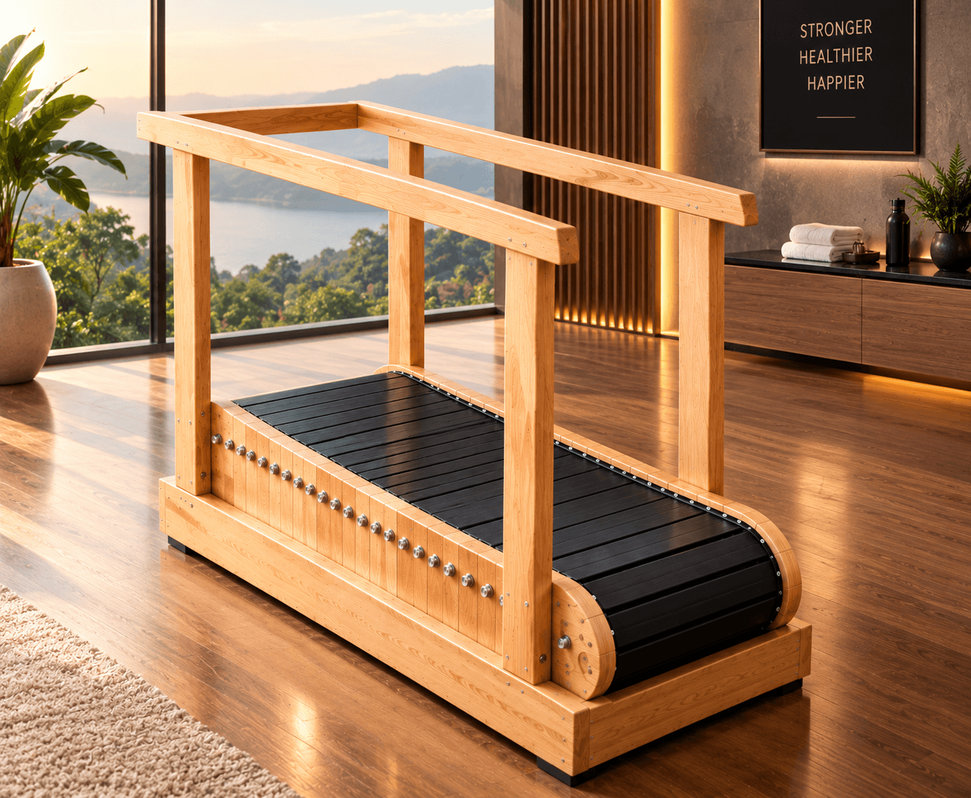 WOODENFLOW Handcrafted Treadmill — view 4